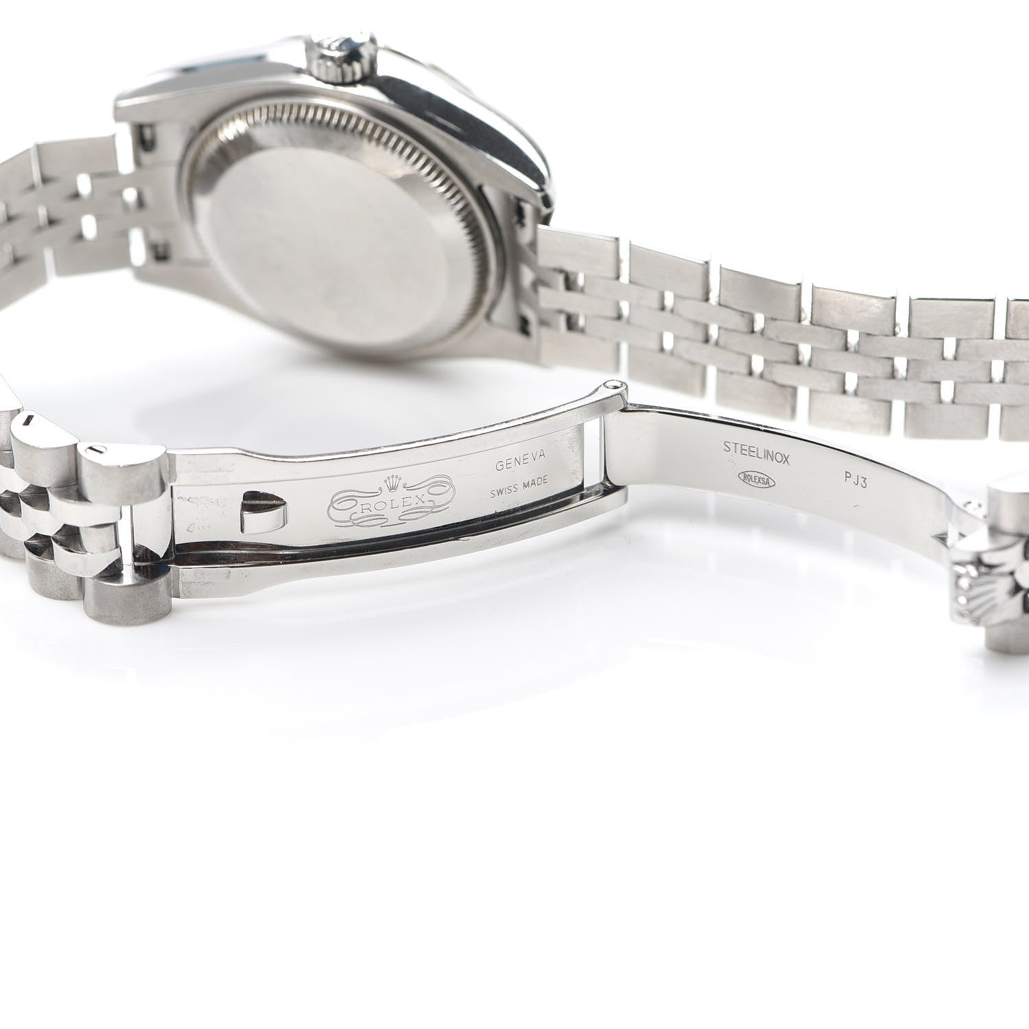Rolex Stainless Steel 18K White Gold Diamond 26mm Oyster Perpetual Datejust Watch Blue Gradient 179174 5 of 6