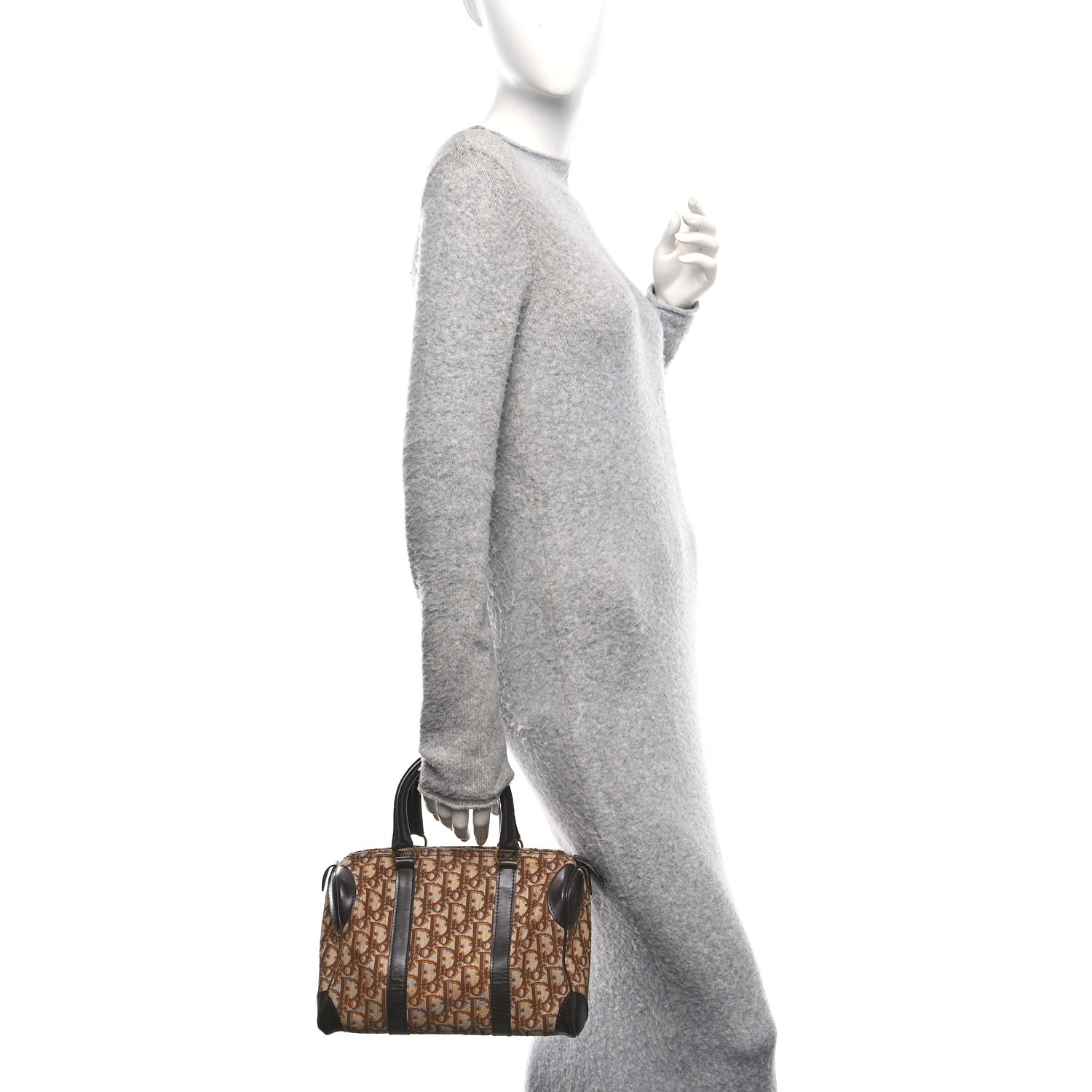 Christian Dior Monogram Boston Brown 2 of 9