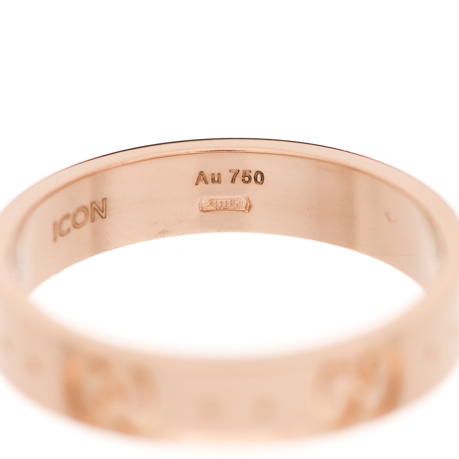 Gucci 18K Rose Gold 4mm Icon Thin Band Ring 53 6.25 6 of 7