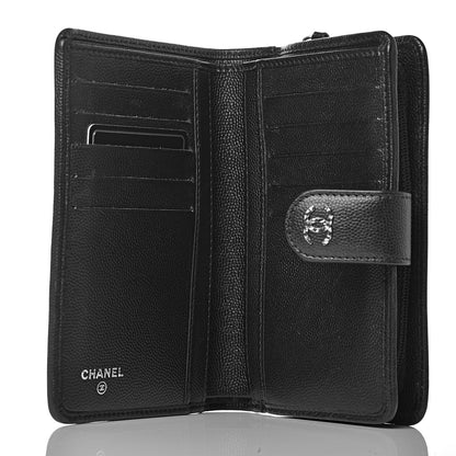 Chanel Caviar Sevruga Zip Pocket Wallet Black 5 of 9