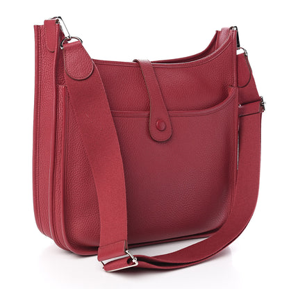 Hermes Taurillon Clemence Evelyne III GM Rubis 3 of 12
