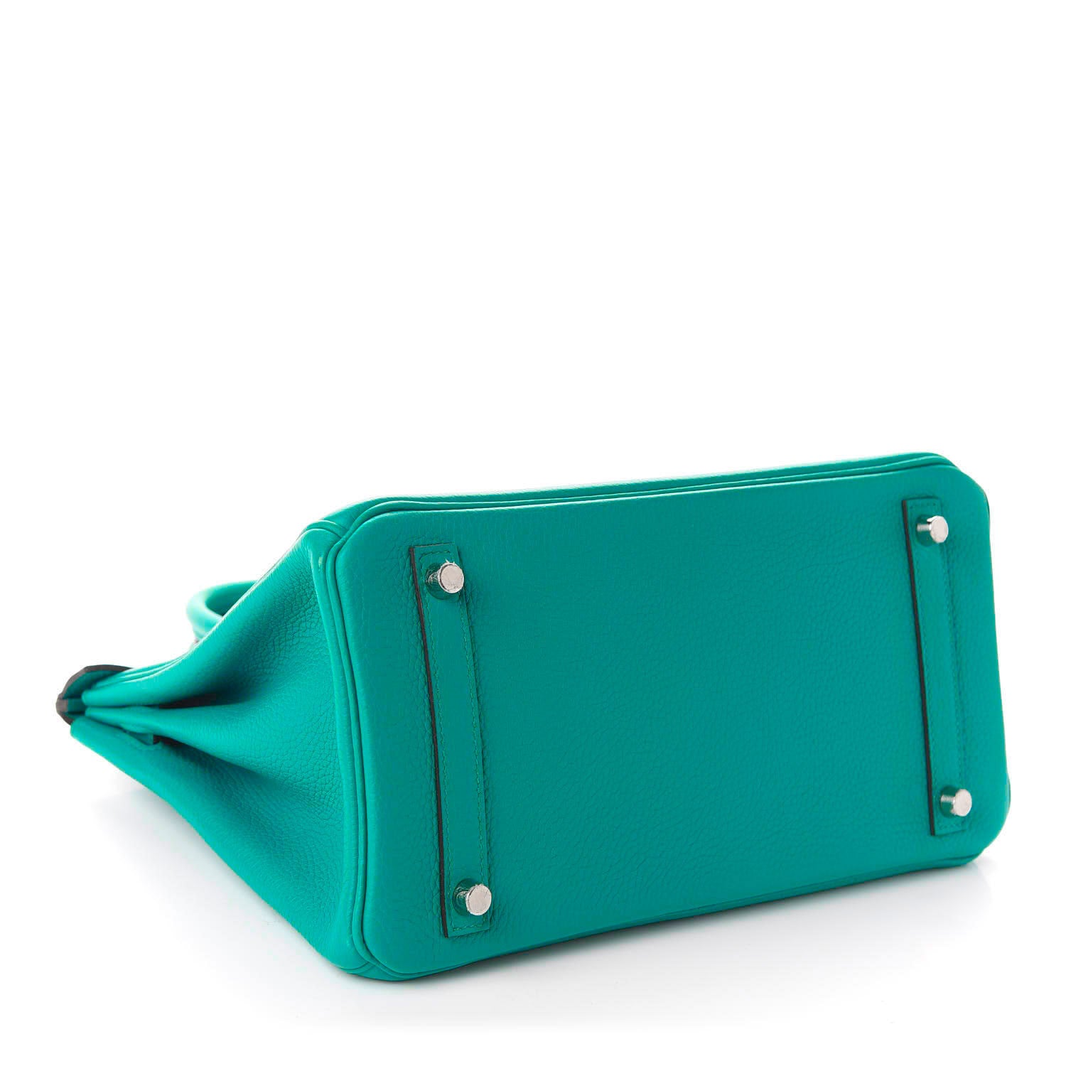Hermes Taurillon Clemence Birkin 30 Bleu Paon 4 of 18