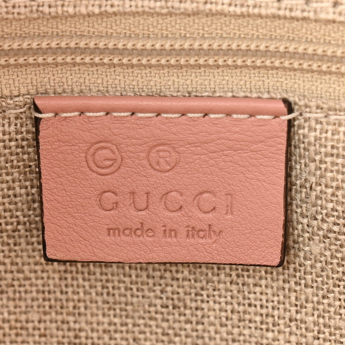 Soft Microguccissima Medium Zippered Satchel Soft Pink