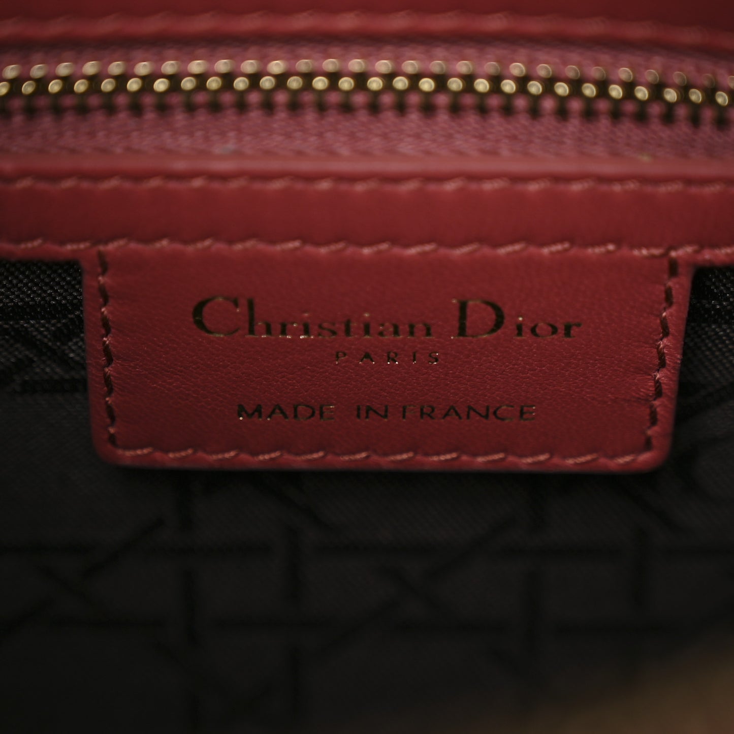 Lambskin Cannage Medium Lady Dior Pink Honey