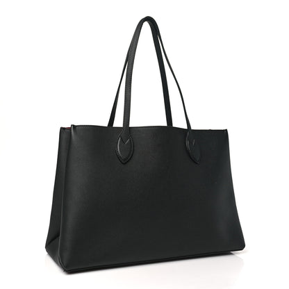 Louis Vuitton Grained Calfskin Lockme Shopper Black 3 of 10
