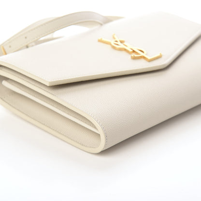 Saint Laurent Grain de Poudre Mini Uptown Crossbody Bag Porcellana 6 of 7
