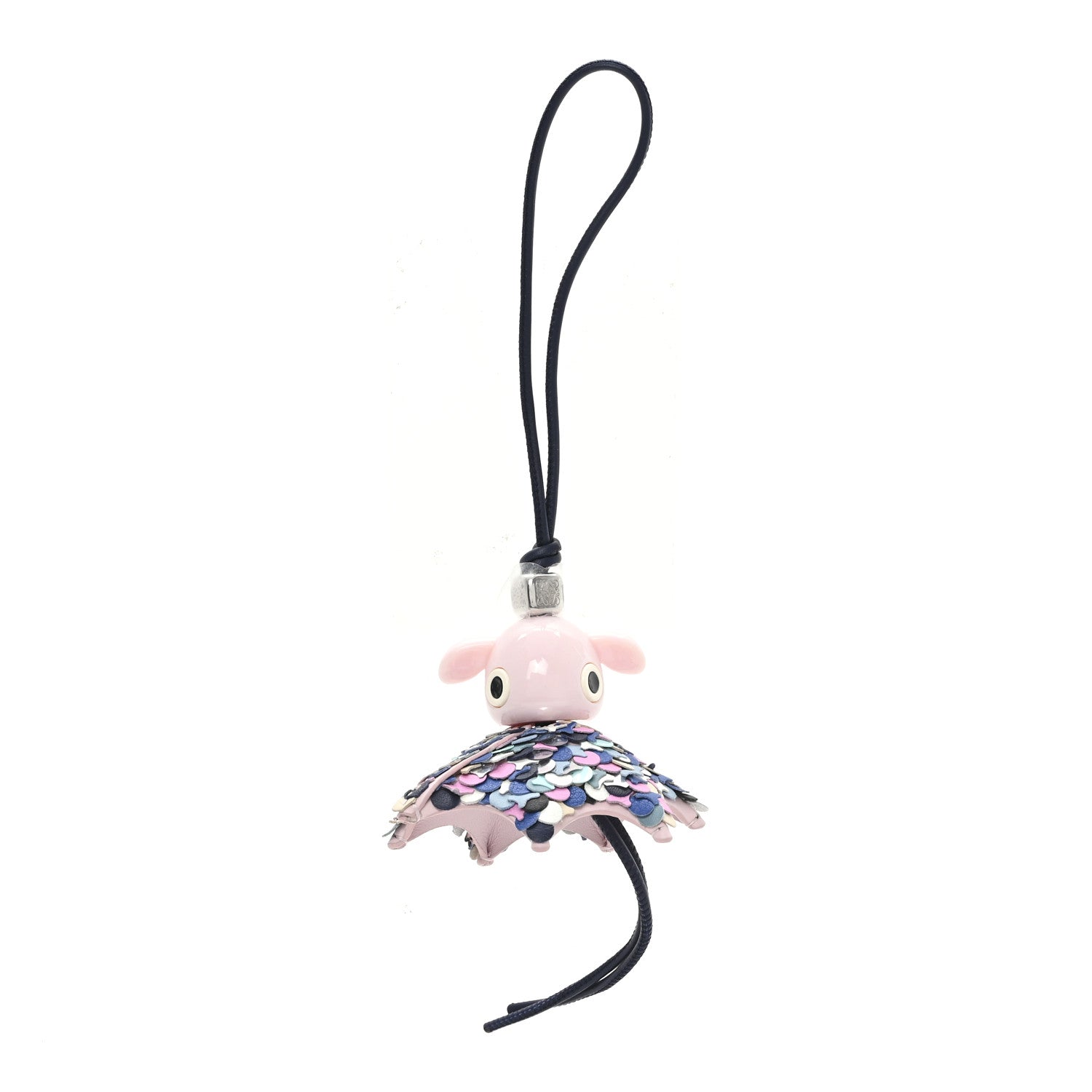 Loewe Acetate Calfskin Party Puzz Bag Charm Navy Light Pink 1 of 4