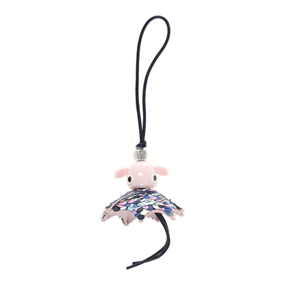 Loewe Acetate Calfskin Party Puzz Bag Charm Navy Light Pink 1 of 4