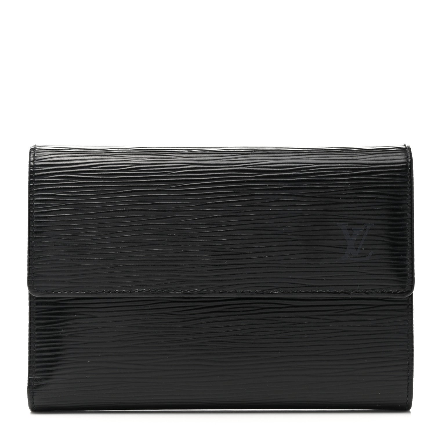 Louis Vuitton Epi Porte Tresor Etui Papiers Wallet Black 1 of 7