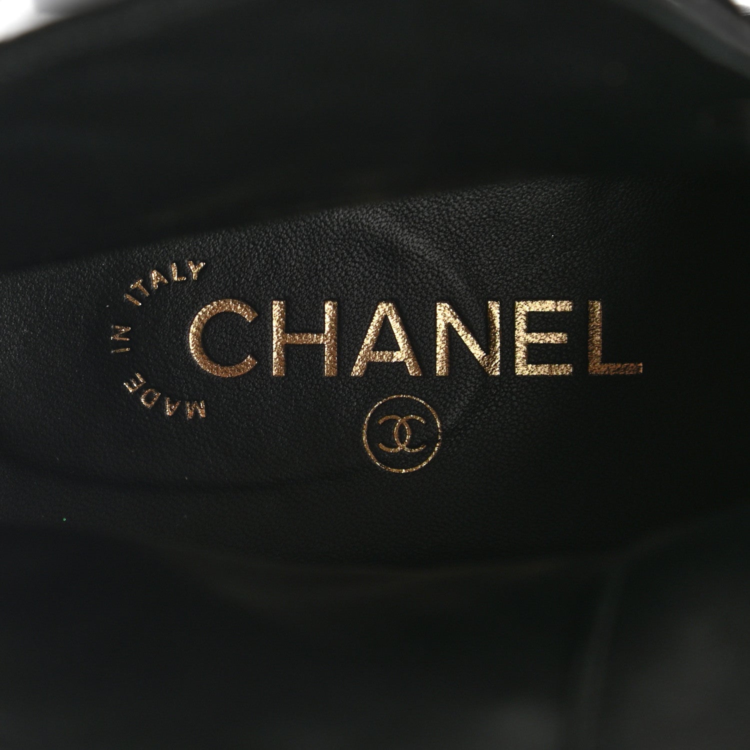 Chanel Shiny Goatskin Calfskin Quilted Lace Up Combat Boots 38 Black 7 of 14