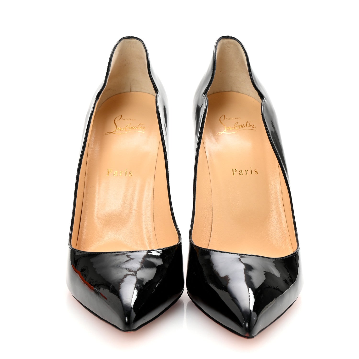Christian Louboutin Patent Hot Chick 100 Pumps 41 Black 3 of 8