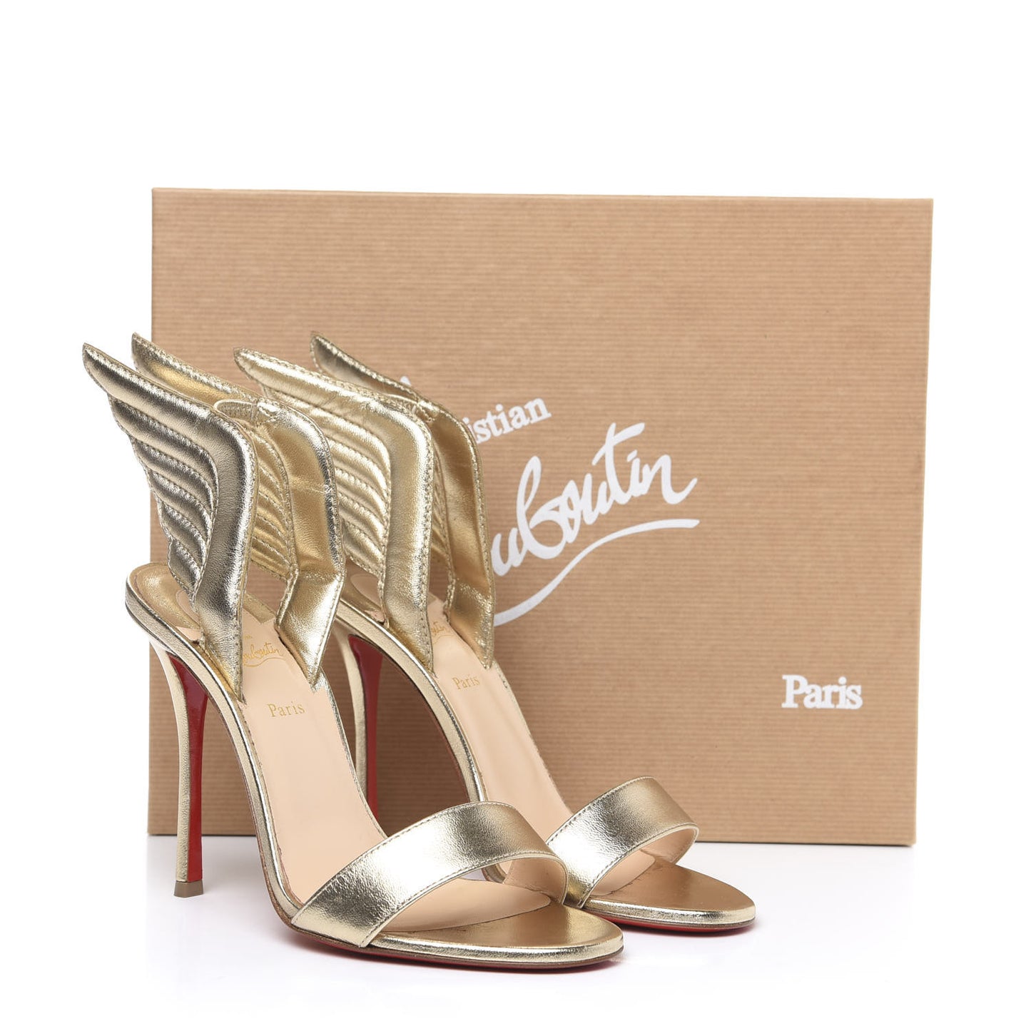 Metallic Nappa Samotresse 100 Sandals 38 Light Gold