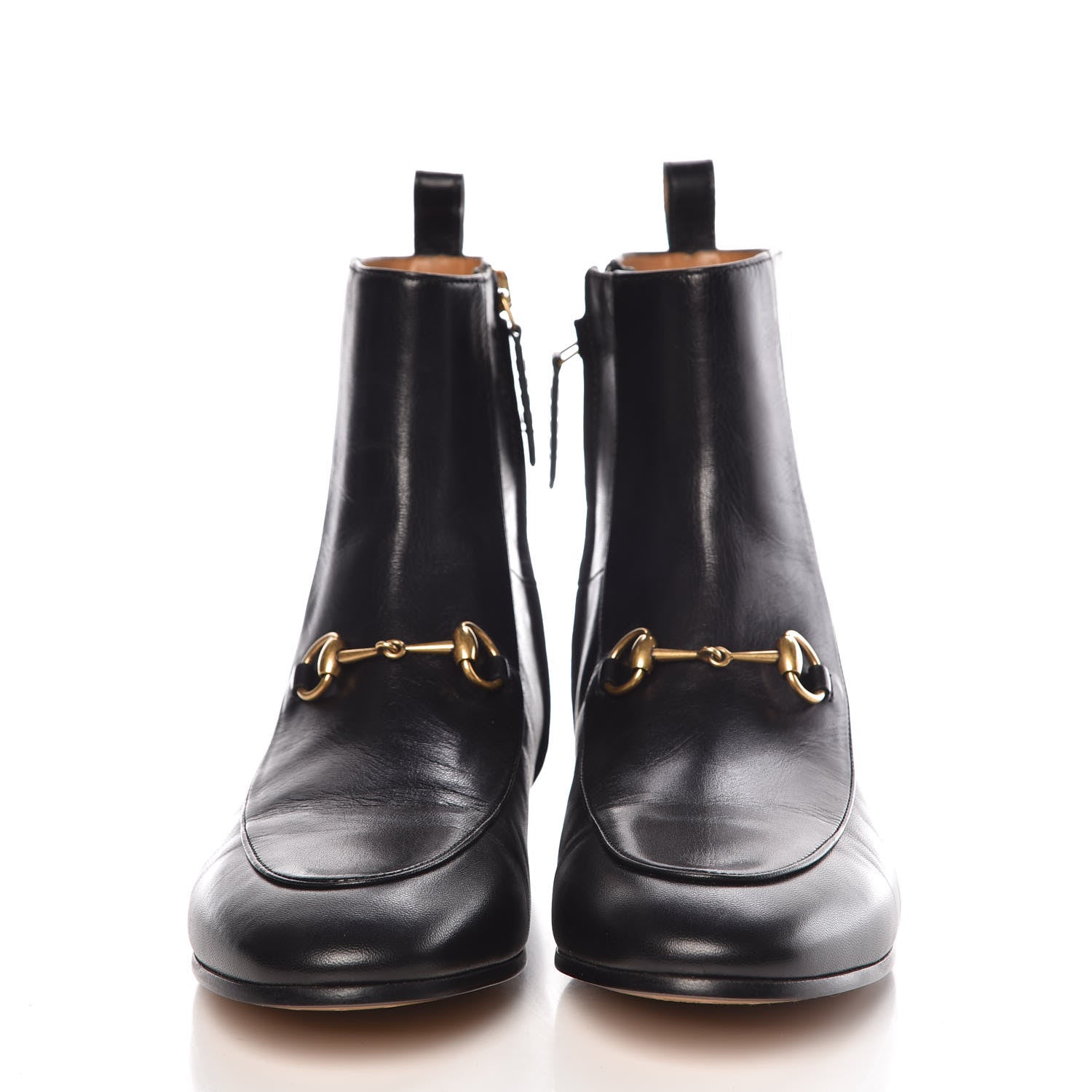 Gucci Malaga Kid Womens Jordaan Ankle Boots 38 Black 2 of 12