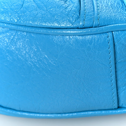 Balenciaga Agneau Arena Le Cagole Shoulder Bag XS Cyan 9 of 11