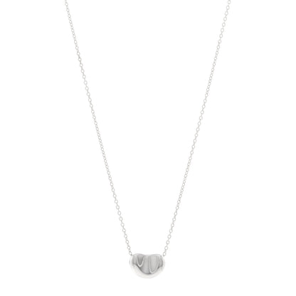 Tiffany Sterling Silver 11mm Elsa Peretti Bean Pendant Necklace 1 of 5