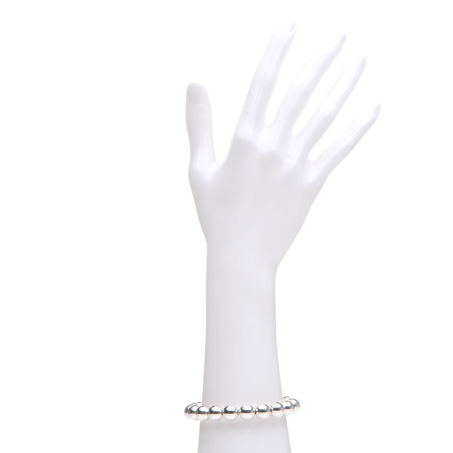 Tiffany Sterling Silver 10mm HardWear Ball Bracelet 2 of 4