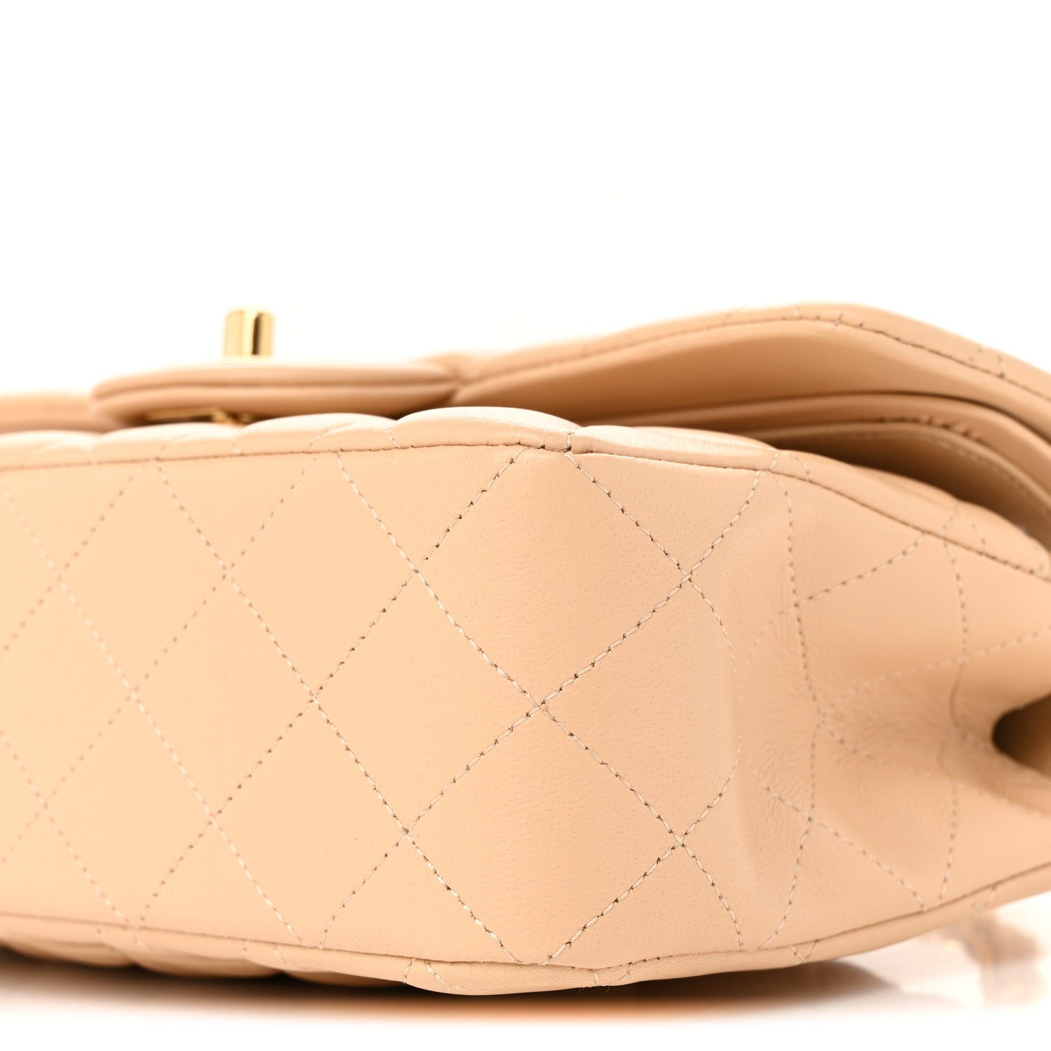 Chanel Lambskin Quilted Small Double Flap Beige 10 of 12