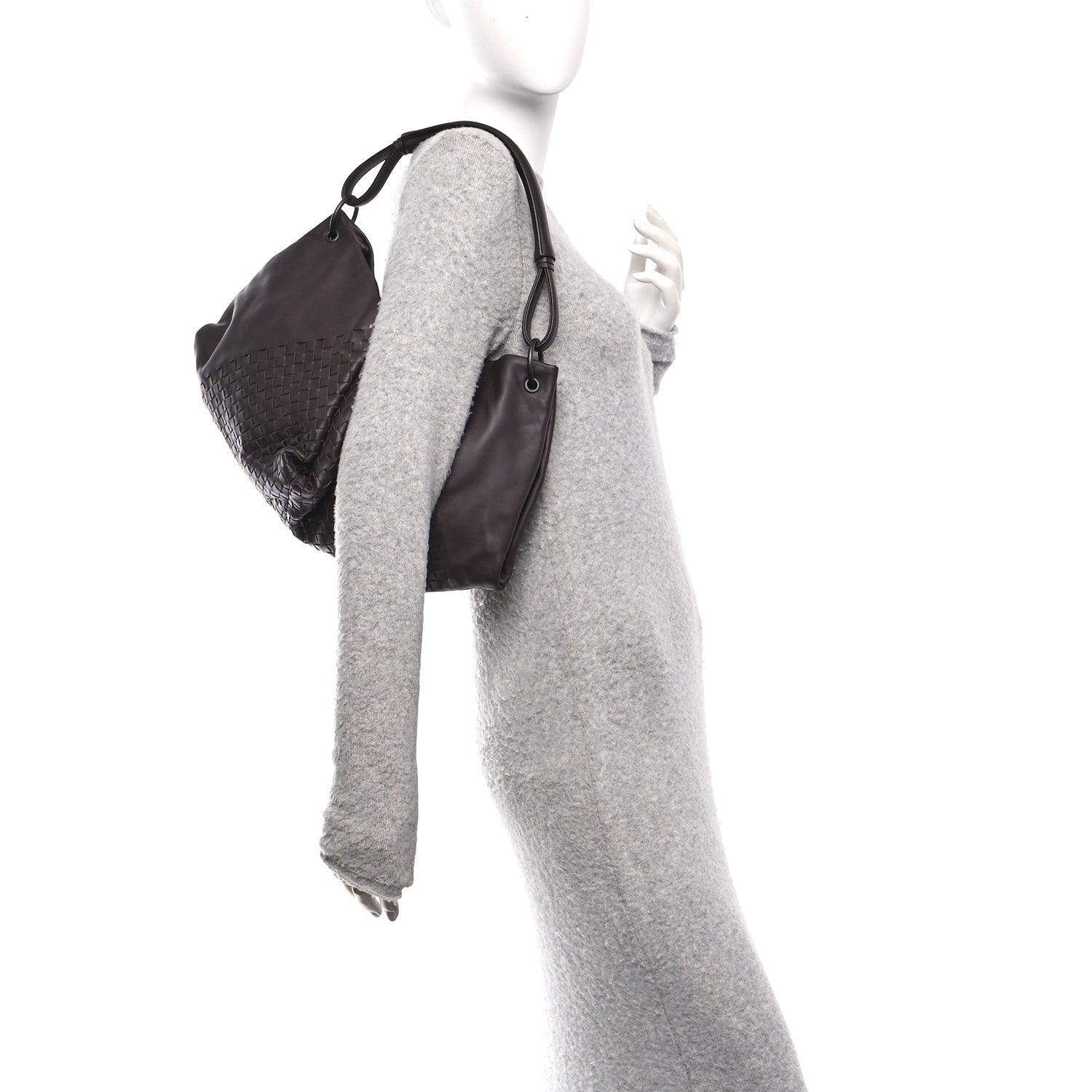 Bottega Veneta Intrecciato Nappa Aquilone Fortune Cookie Hobo Ebano 2 of 12