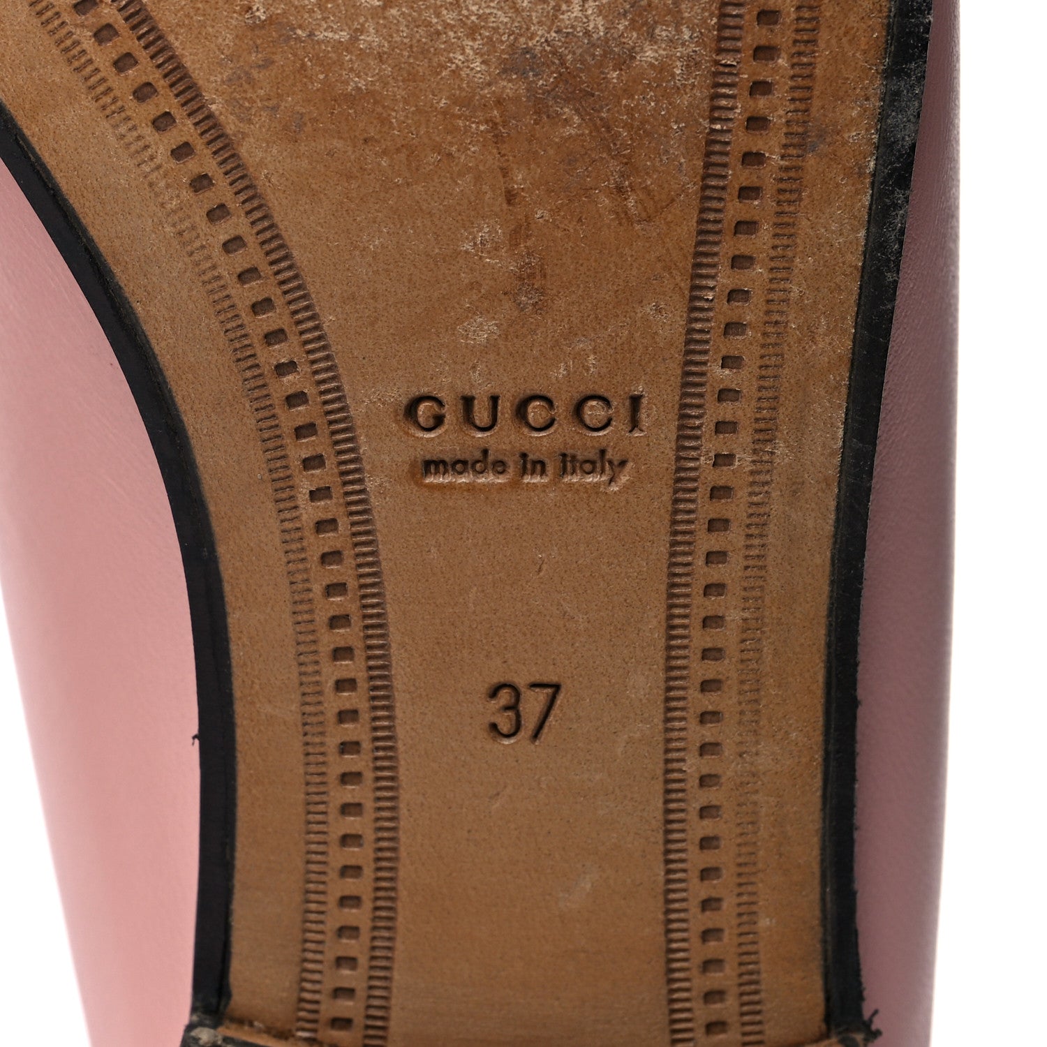 Gucci Lambskin Womens Brixton Horsebit Loafers 37 Perfect Pink 8 of 8