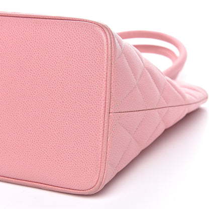 Chanel Caviar Quilted Medallion Tote Light Pink 9 of 14