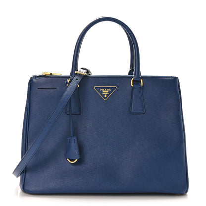 Prada Saffiano Lux Medium Tote Bluette 1 of 8