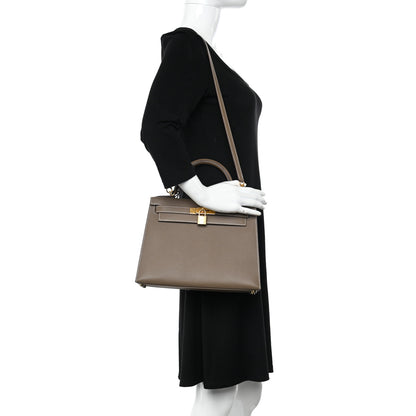 Hermes Epsom Kelly Sellier 28 Etoupe 2 of 11