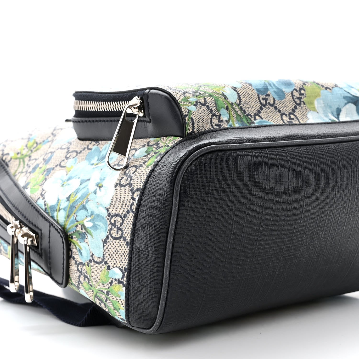 Gucci GG Supreme Monogram Blooms Small Day Backpack Blue 10 of 11