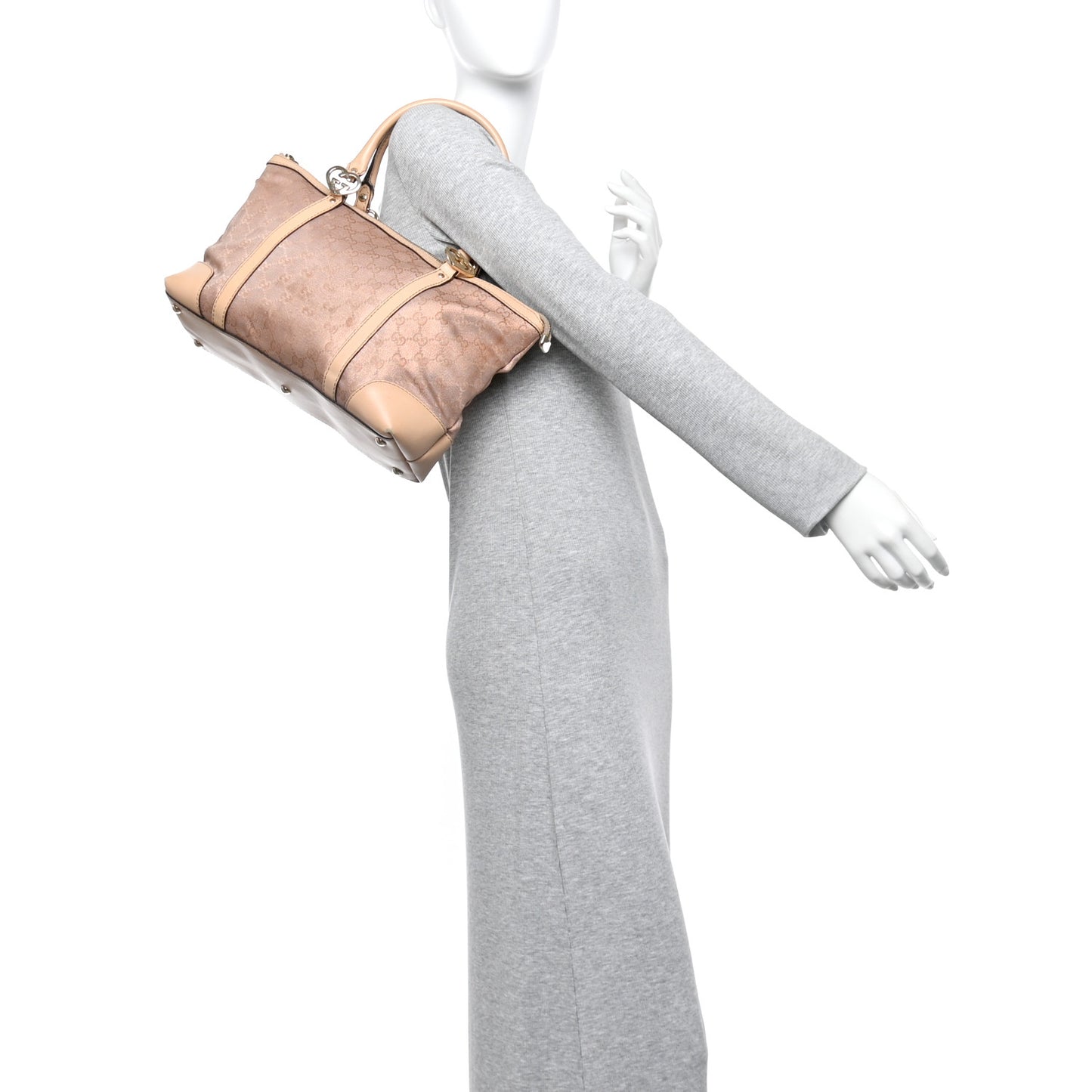 Metallic Monogram Small Lovely Heart Pink