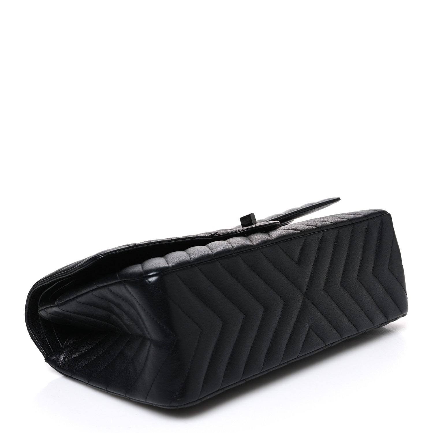 Chanel Sheepskin Chevron Quilted 2.55 Reissue 226 Flap So Black 4 of 10