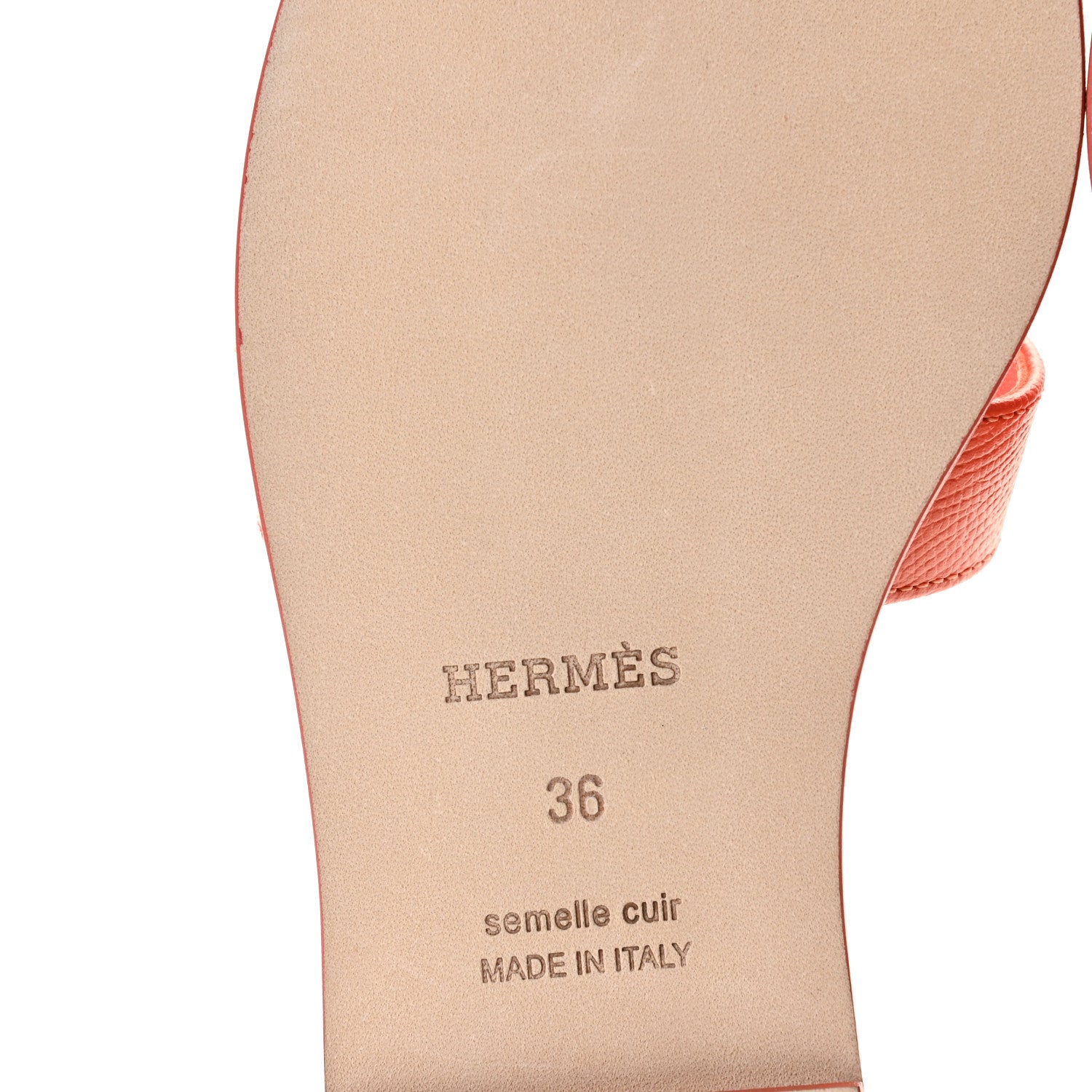 Hermes Epsom Oran Sandals 36 Orange Poppy 8 of 9