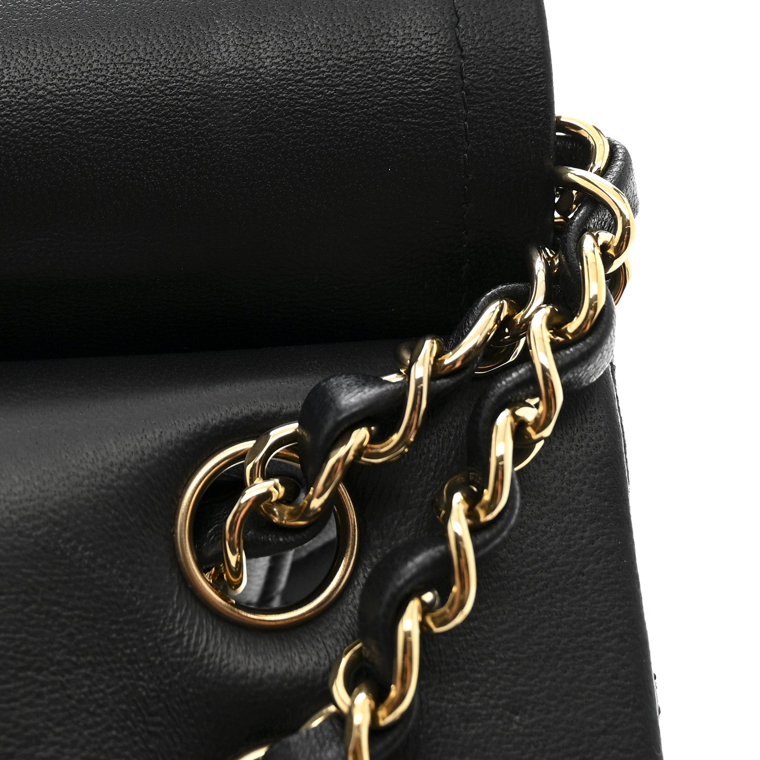 Chanel Lambskin Quilted Small Double Flap Black 11 of 14
