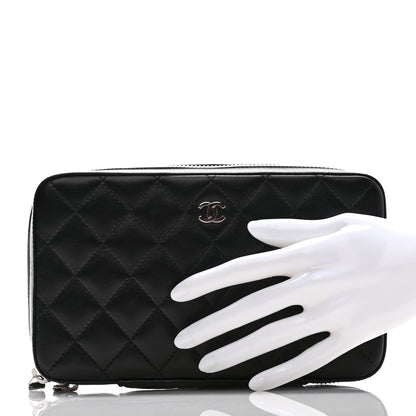 Chanel Lambskin Quilted Jewelry Case Black 3 of 16