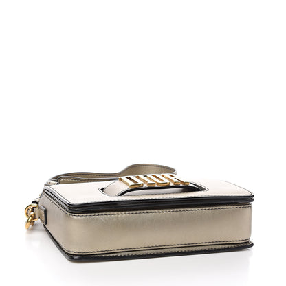 Christian Dior Metallic Smooth Calfskin Dio(r)evolution Flap Bag Gold 4 of 14
