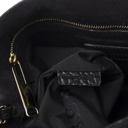 Burberry Signature Grain Medium Mildenhall Crossbody Bag Black 10 of 14
