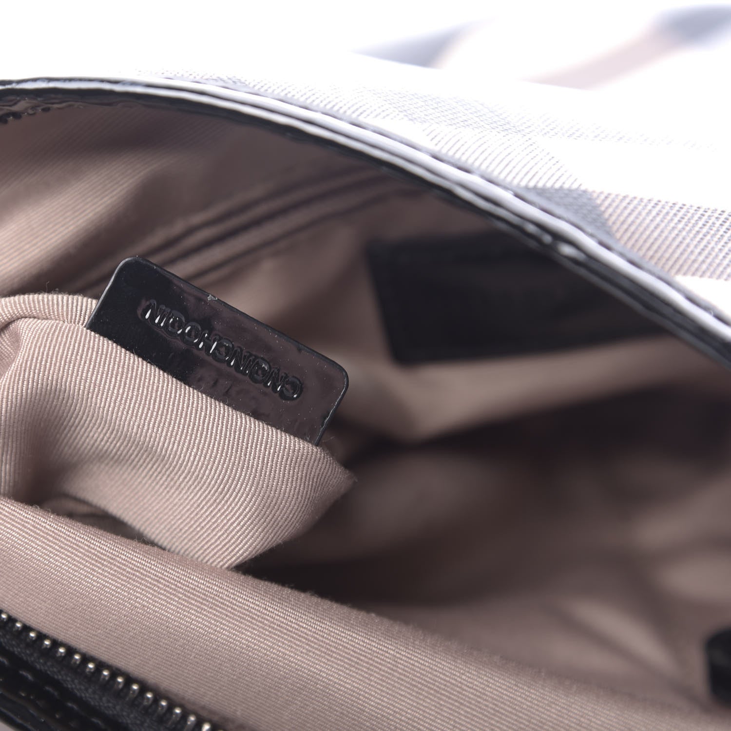 Burberry Patent Nova Check Crossbody Bag Black 7 of 13