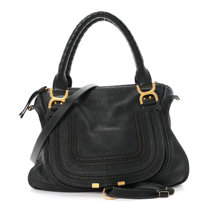 Chloe Calfskin Medium Marcie Satchel Black 1 of 11