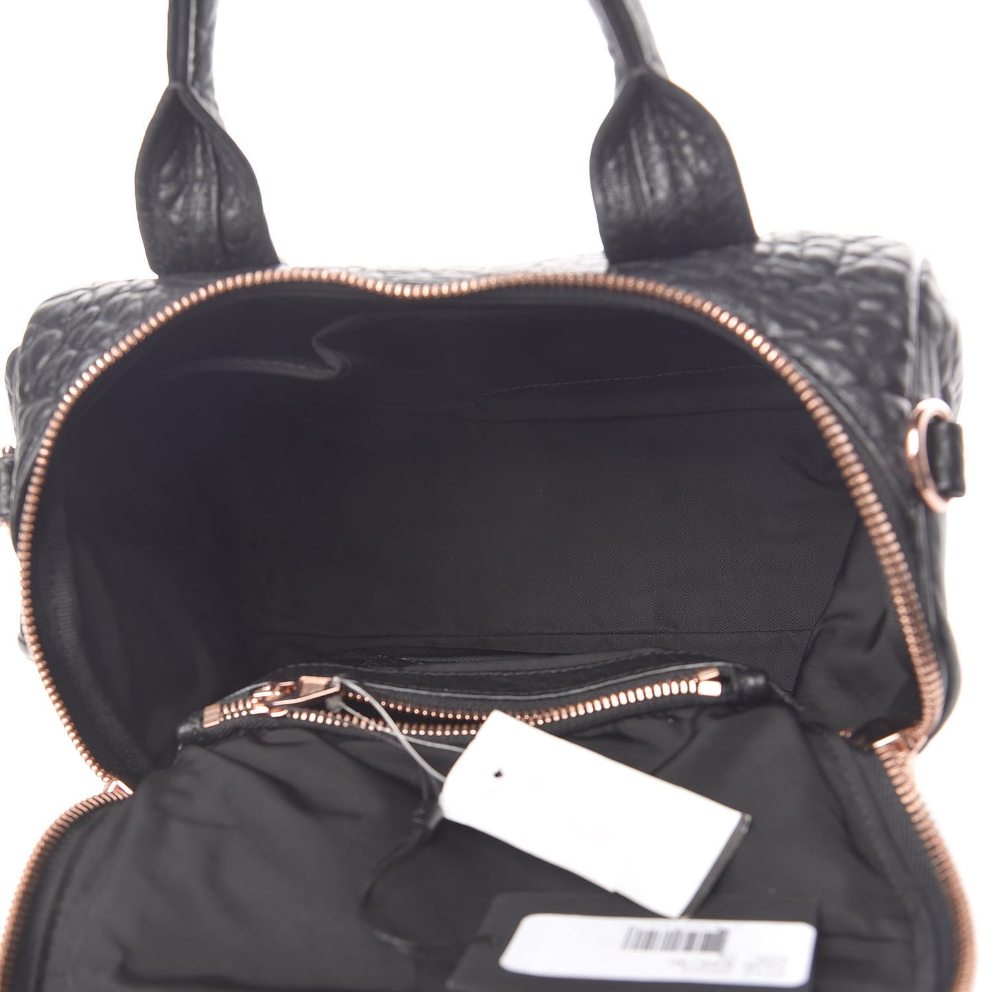 Pebbled Lambskin Rockie Black Rose Gold Hardware