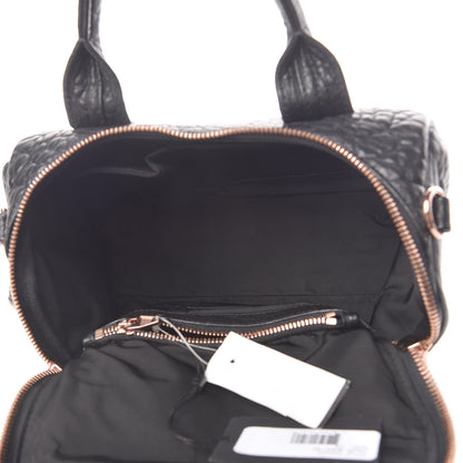 Alexander Wang Pebbled Lambskin Rockie Black Rose Gold Hardware 5 of 9