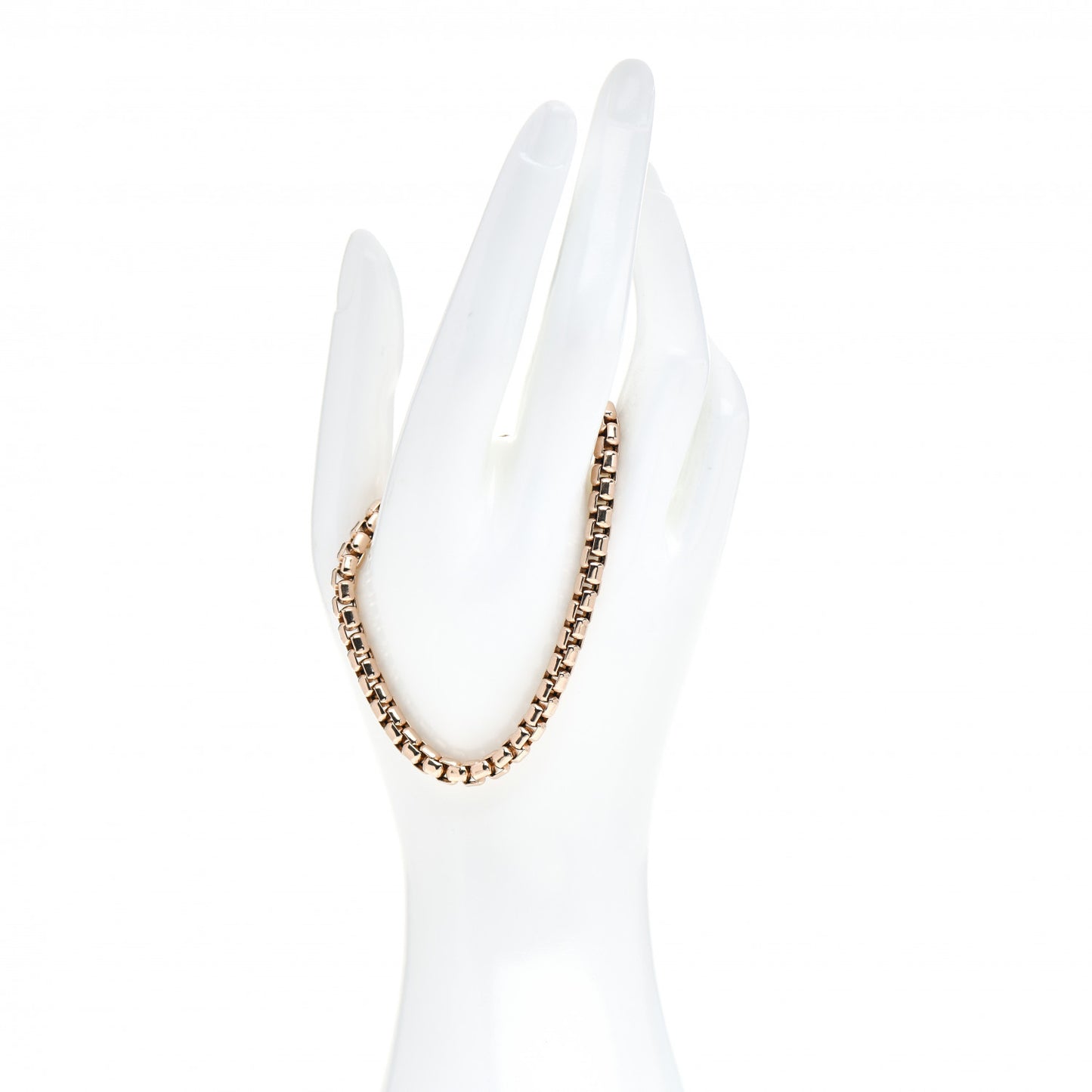 18K Rose Gold 5mm Box Chain Bracelet