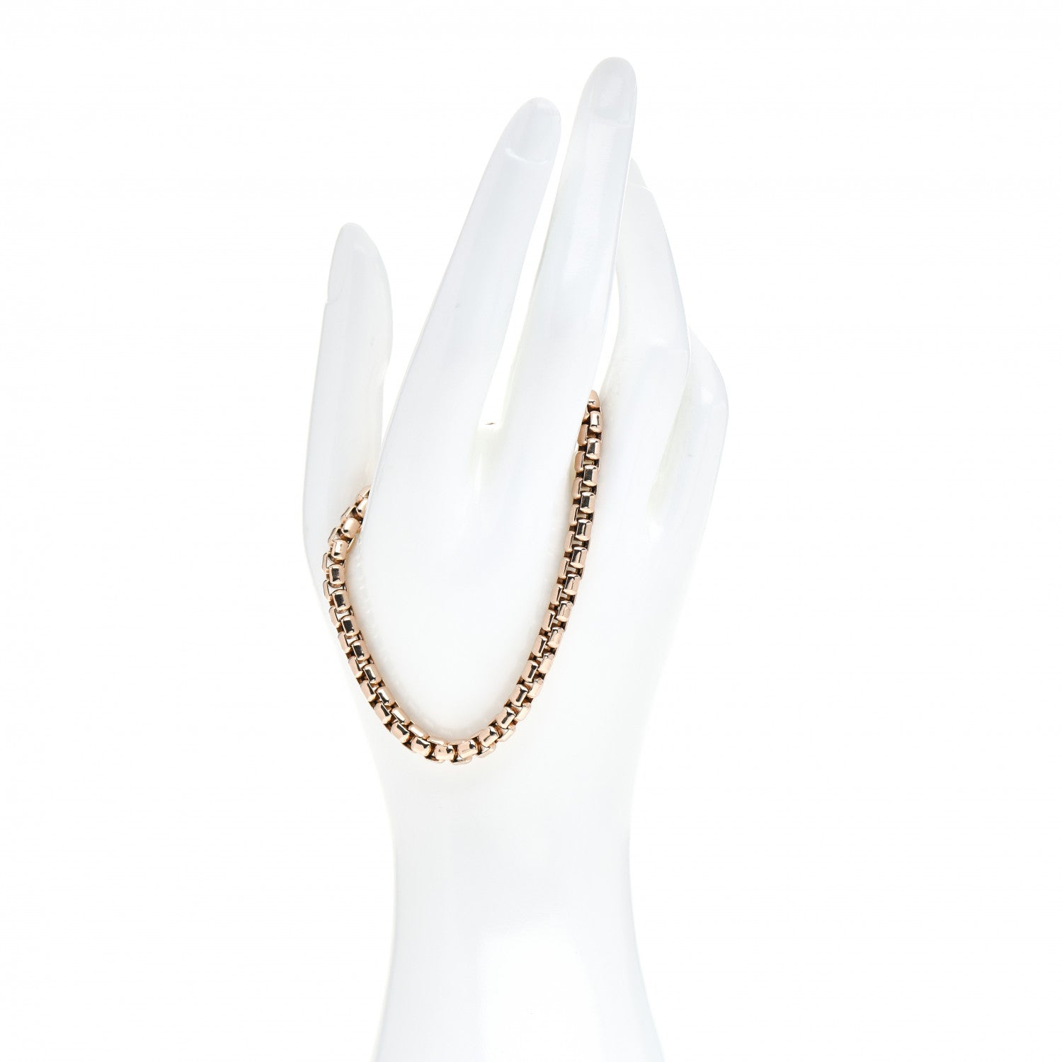David Yurman 18K Rose Gold 5mm Box Chain Bracelet 2 of 4