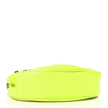 Balenciaga Agneau Arena Le Cagole Chain Shoulder Bag XS Fluo Yellow 4 of 9