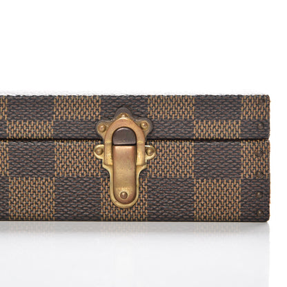 Louis Vuitton Damier Ebene Bracelet Watch Jewelry Holder Coffret 6 of 9