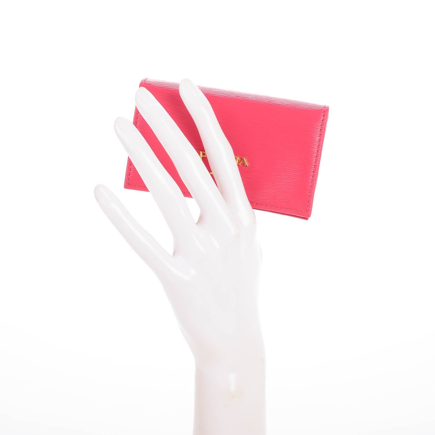 Prada Vitello Move Credit Card Holder Peonia 2 of 7
