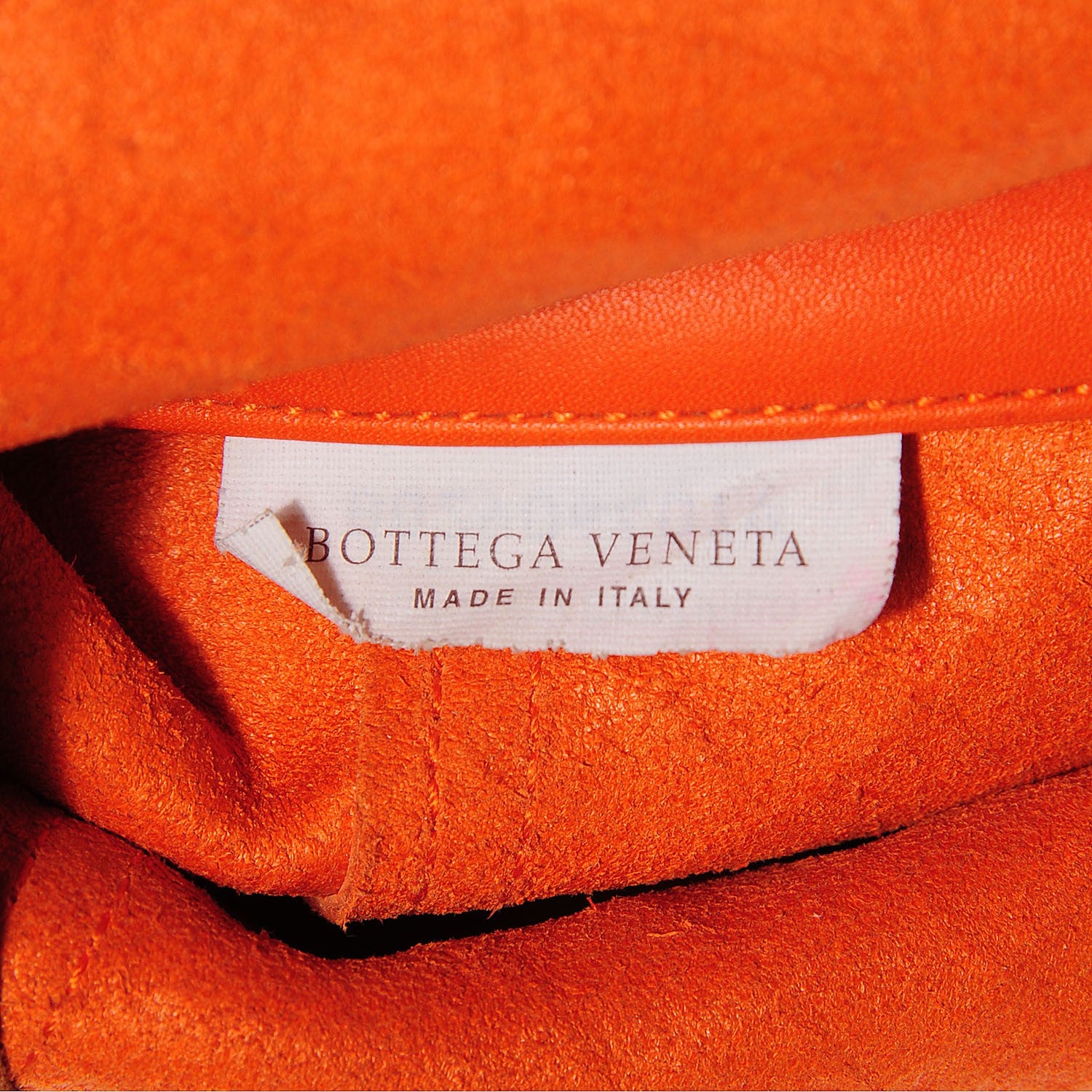 Bottega Veneta Calfskin Intrecciomirage Intarsio Large Tote Tangerine 6 of 7