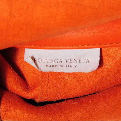 Bottega Veneta Calfskin Intrecciomirage Intarsio Large Tote Tangerine 6 of 7