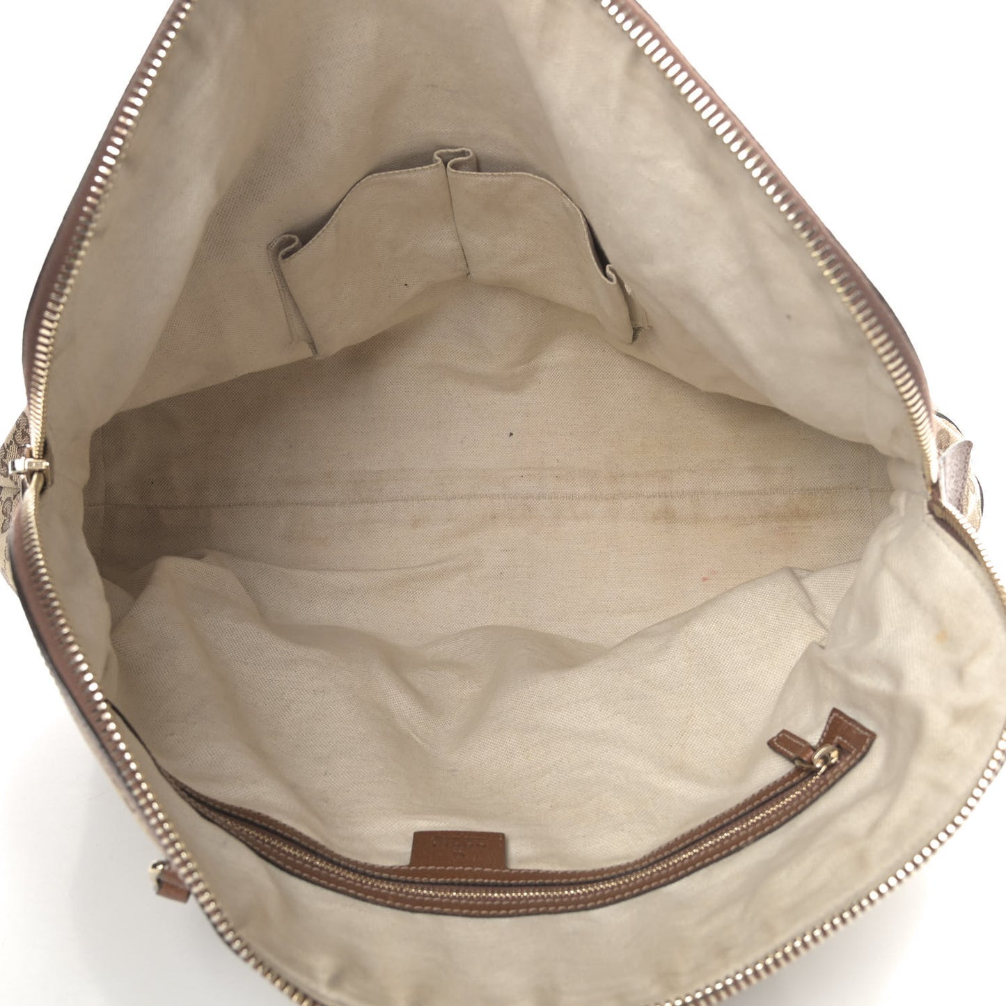 Monogram Medium Bree Shoulder Bag Beige Tabacco