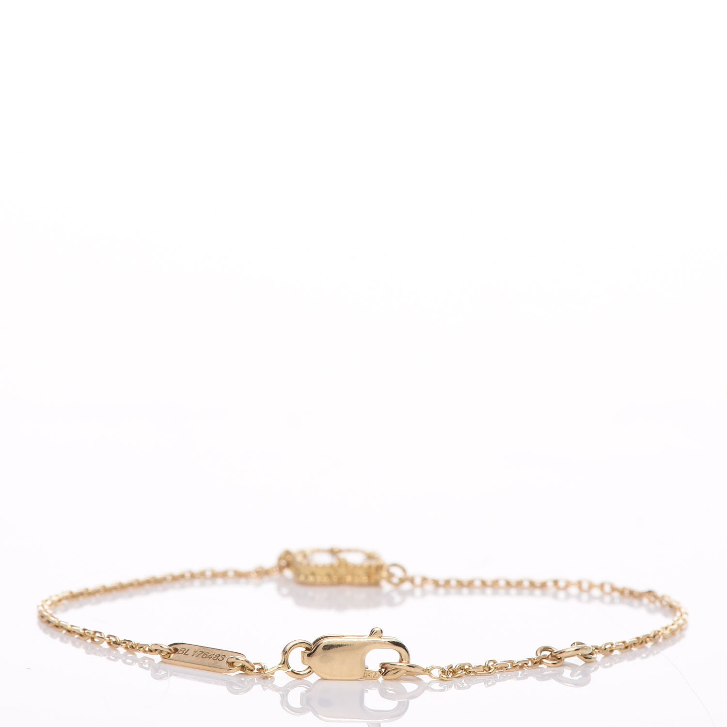 Van Cleef & Arpels 18K Yellow Gold Mother of Pearl Sweet Alhambra Bracelet 3 of 6