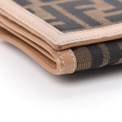 Fendi Zucca Continental Wallet Tobacco Brown 9 of 13