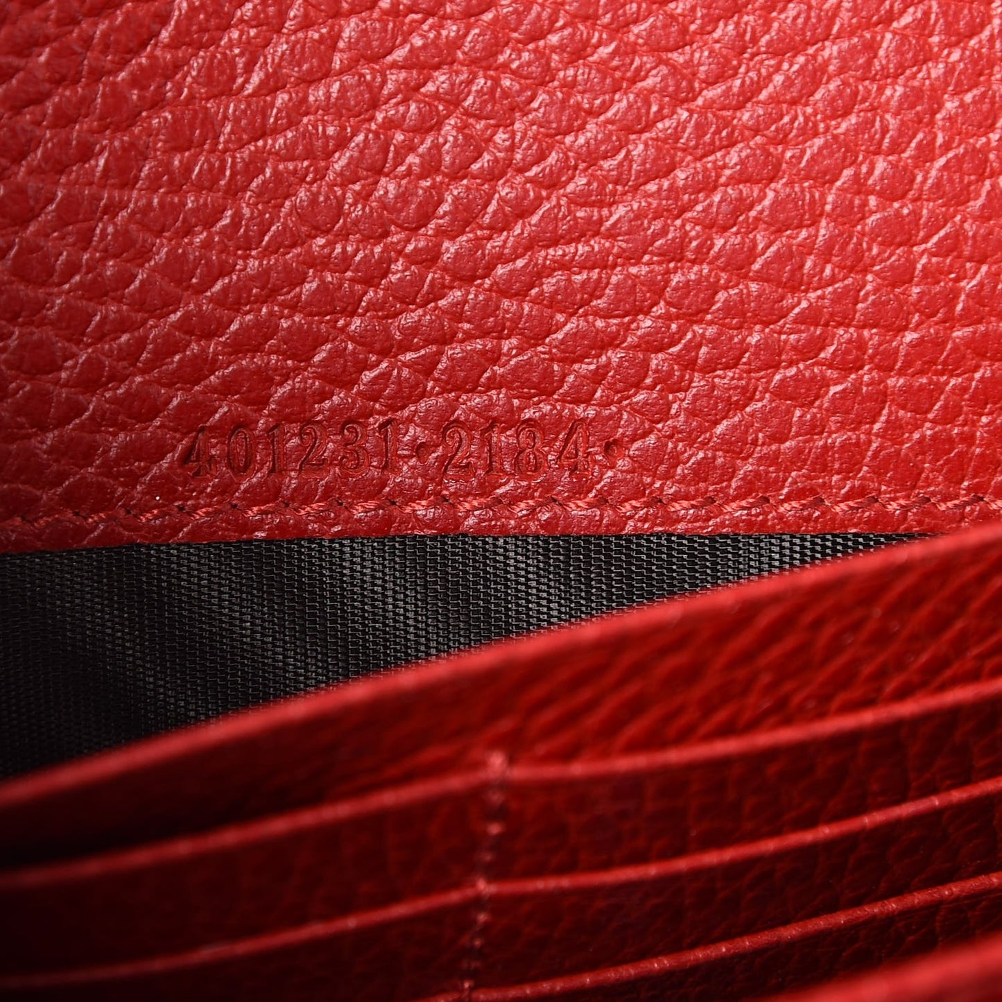 Calfskin Mini Dionysus Chain Wallet Hibiscus Red