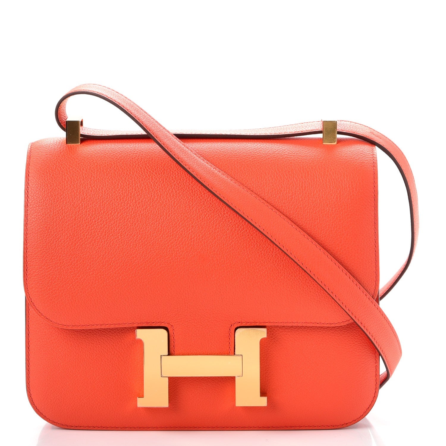 Hermes Evercolor Constance 24 Orange Poppy 1 of 23